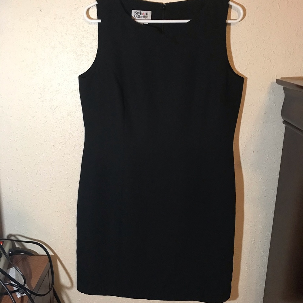 Black High Neck Dress